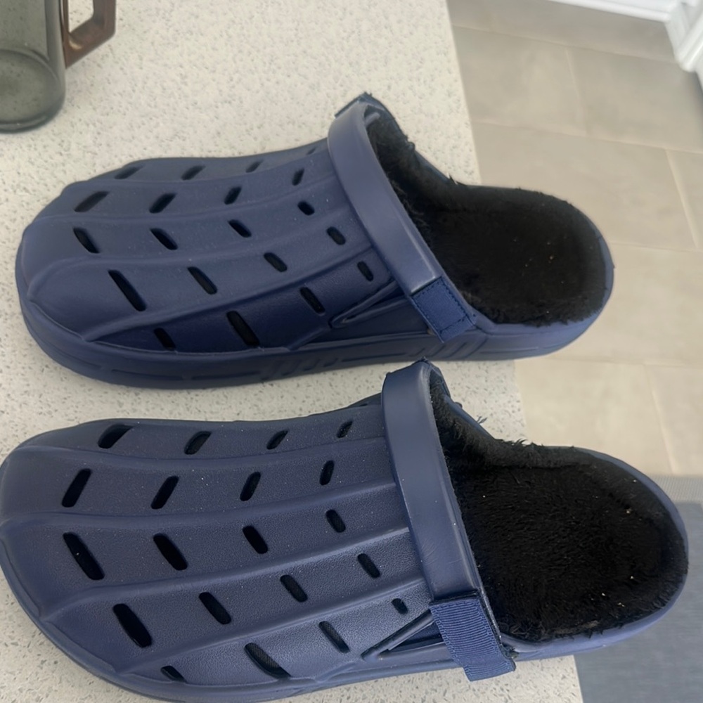 Men’s Navy Blue Clogs Slip Ons Kingsize